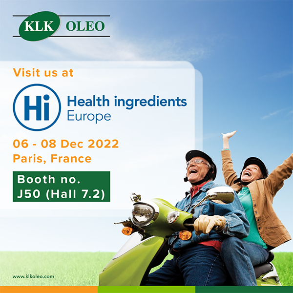 KLK OLEO e-invite to Health Ingredients Europe 2022